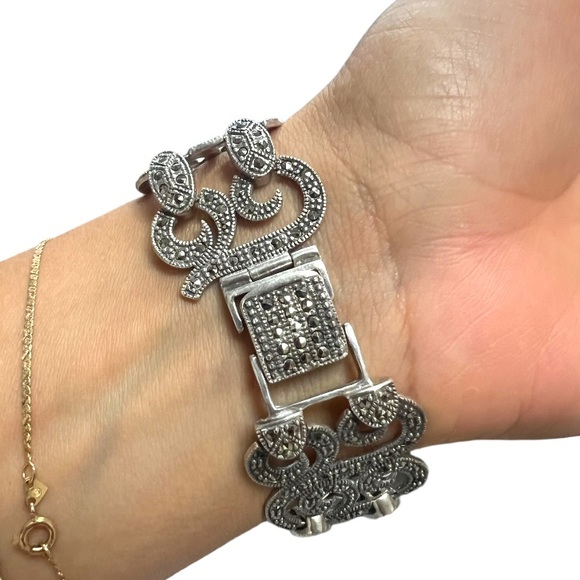 Victorian Sterling Silver Bracelet - Picture 3 of 4